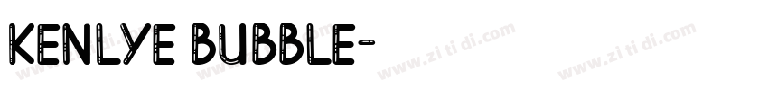 Kenlye Bubble字体转换